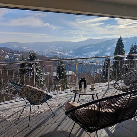 شقة Widokowy Z Tarasem Bukowa *