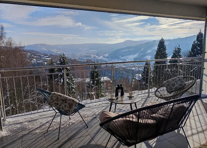 شقة Widokowy Z Tarasem Bukowa *